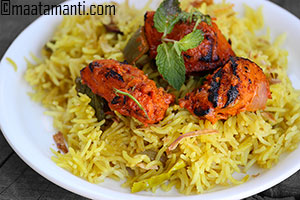 chicken tikka pulao recipe