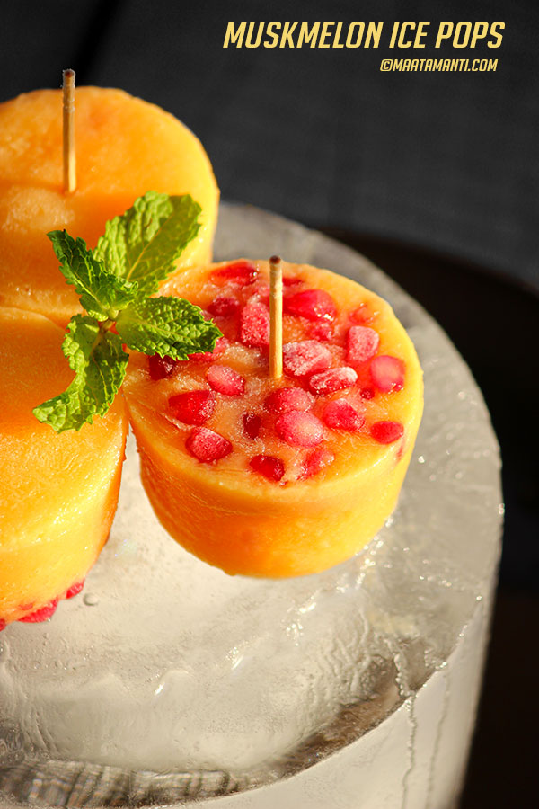 muskmelon ice pops