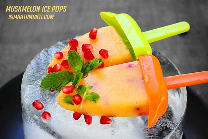 muskmelon ice pops