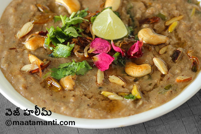 hyderabadi veg haleem recipe