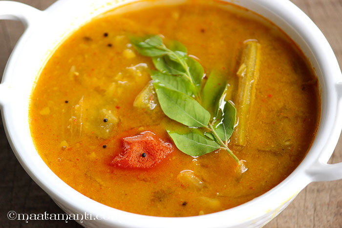 vegetable sambar telugu recipe