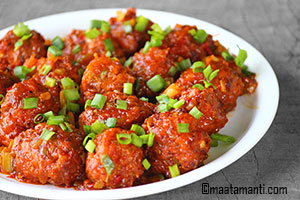 veg manchurian telugu recipe