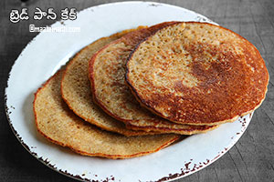 leftover bread pancake telugu recipe