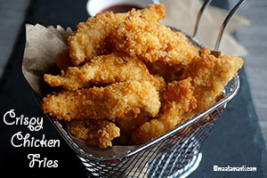 crispy chicken fries telugu recipe