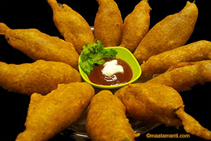 mirchi bajji telugu recipe